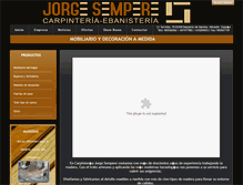 Tablet Screenshot of carpinteriajorgesempere.com